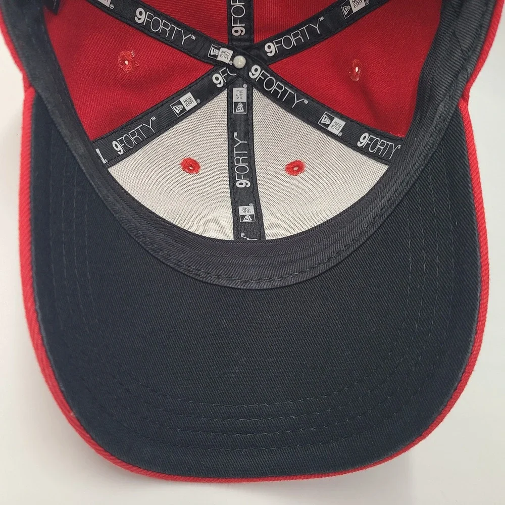 Youth San Francisco 49ers Hat Adjustable New Era 9Forty Red NFL Football Boys